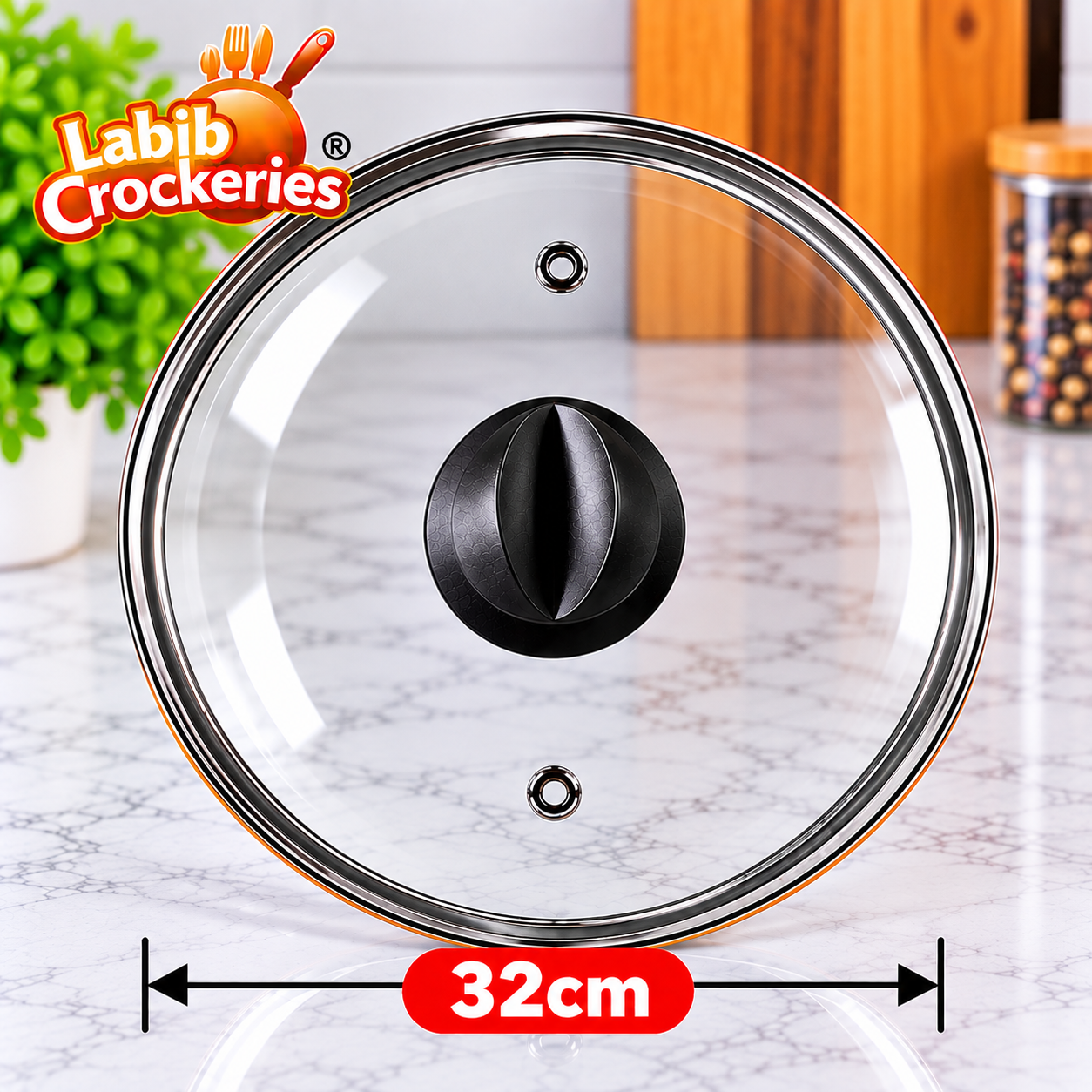 32cm Glass Lid